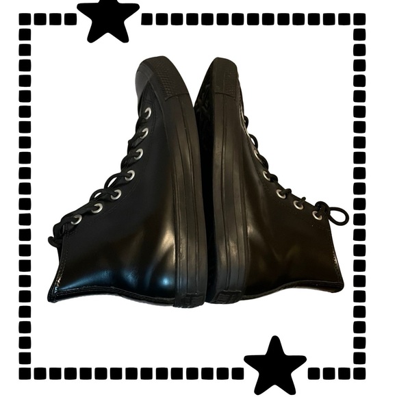 Converse Chuck Taylor Leather High Top Sneakers “Total Eclipse” - Picture 8 of 13